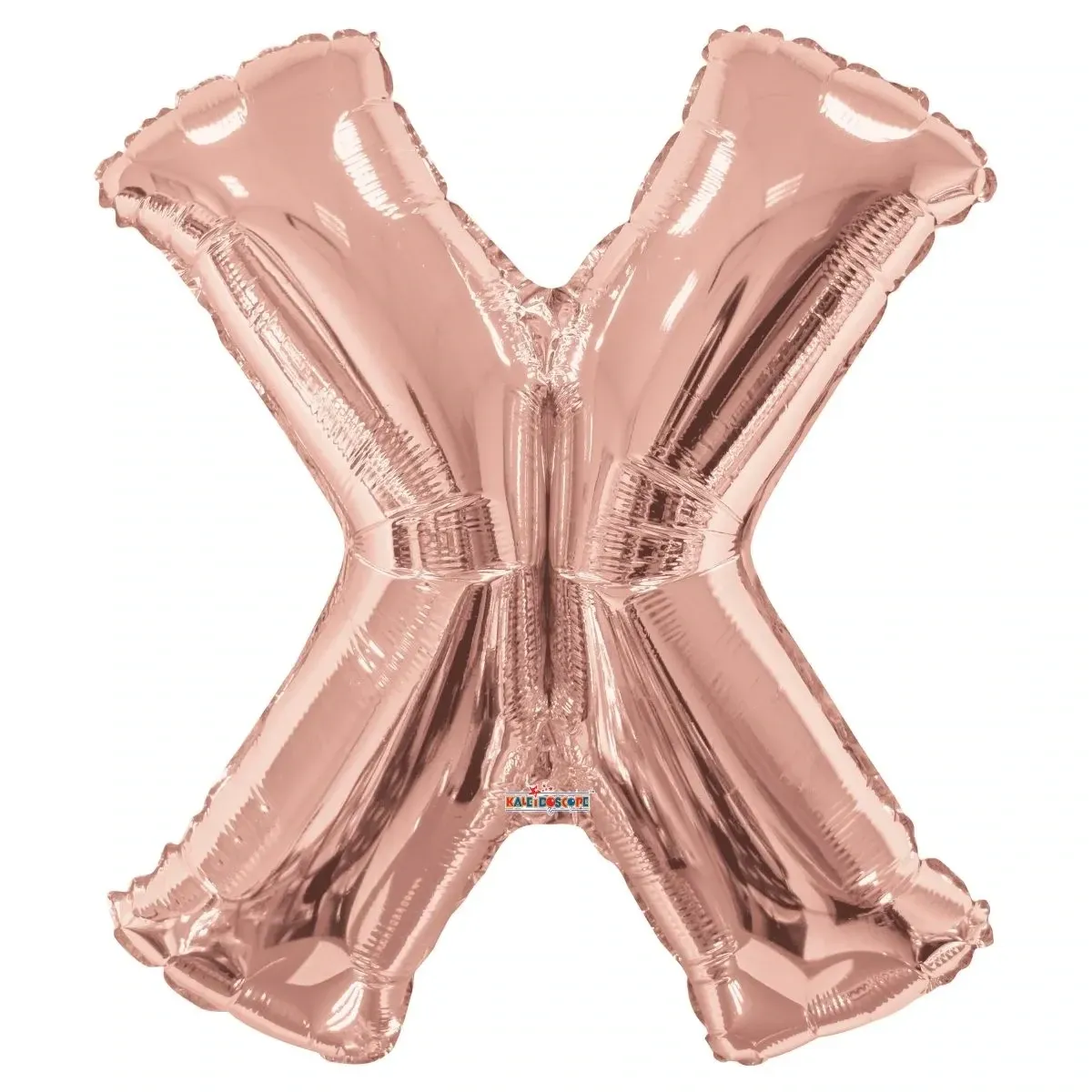 Foil Balloon Letter X Rose Gold 34in
