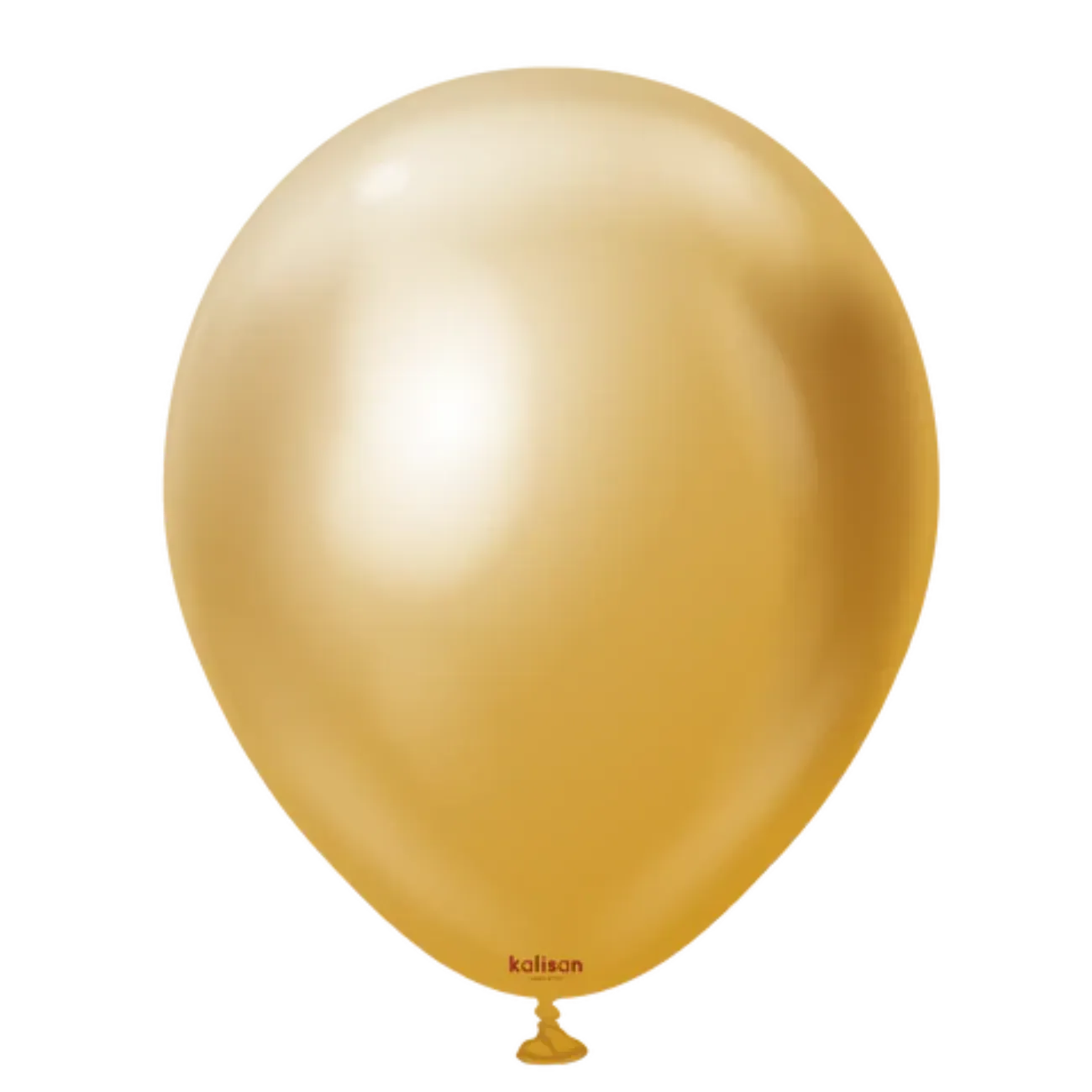 Kalisan Latex Balloons  Mirror Gold 12in - 250 pieces