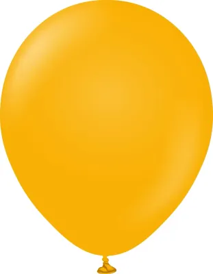 Kalisan Latex Balloons Standard Amber 18in - 25 pieces