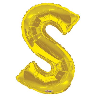 34″ SC Letter S Gold Shape