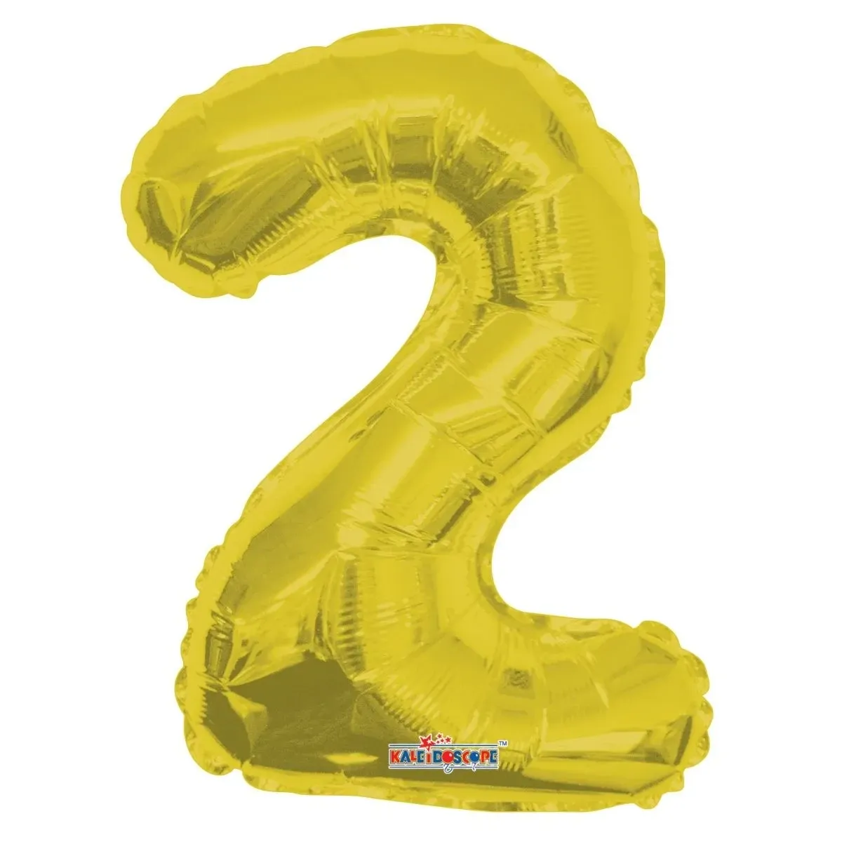 Foil Balloon Number 2 Gold 14in