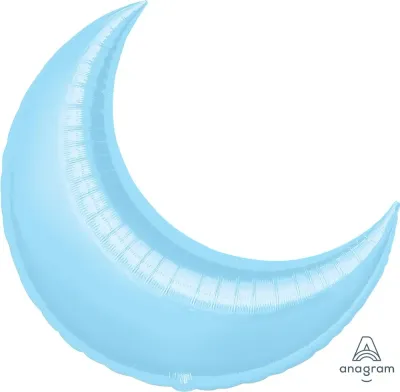 Pastel Crescent Moon Foil Balloon 35"