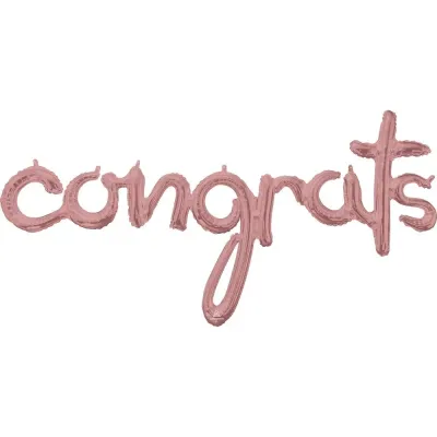 Congrats Grad Words Foil Balloon