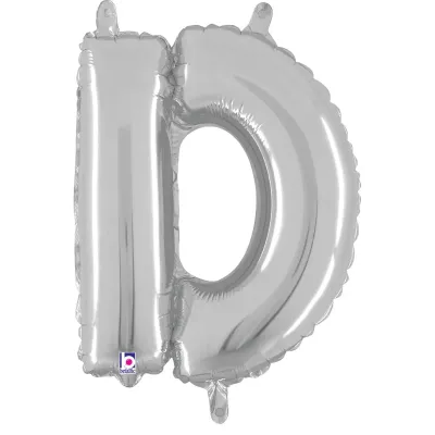 Silver Letter D 14"