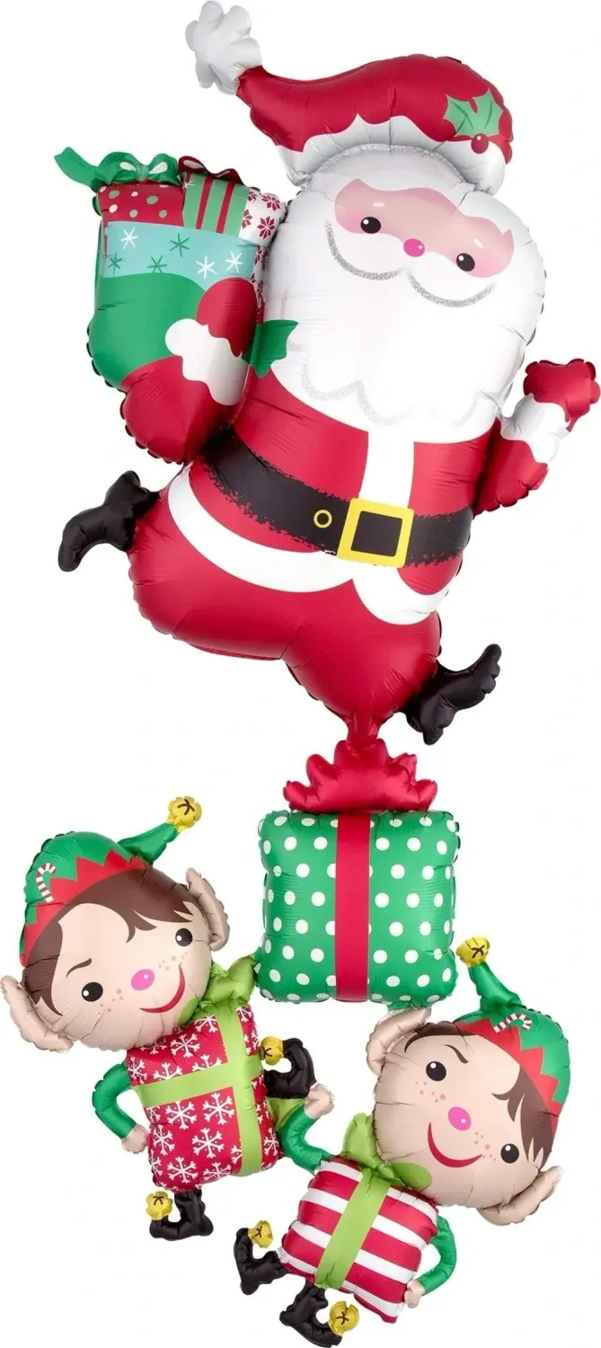 63" Santa & Elves Stacker