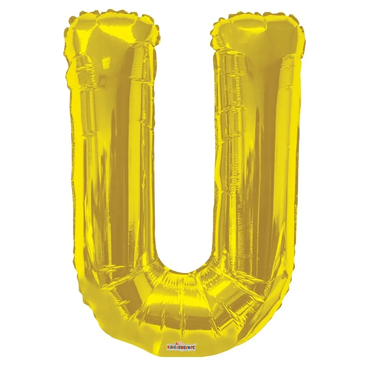 Foil Balloon Letter U Gold 34in