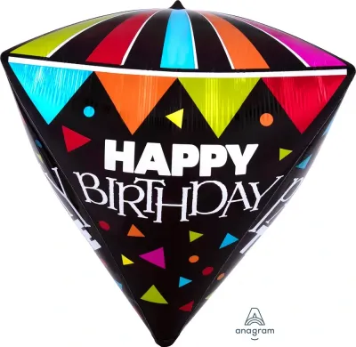 Happy Birthday Party Time Diamondz 16"