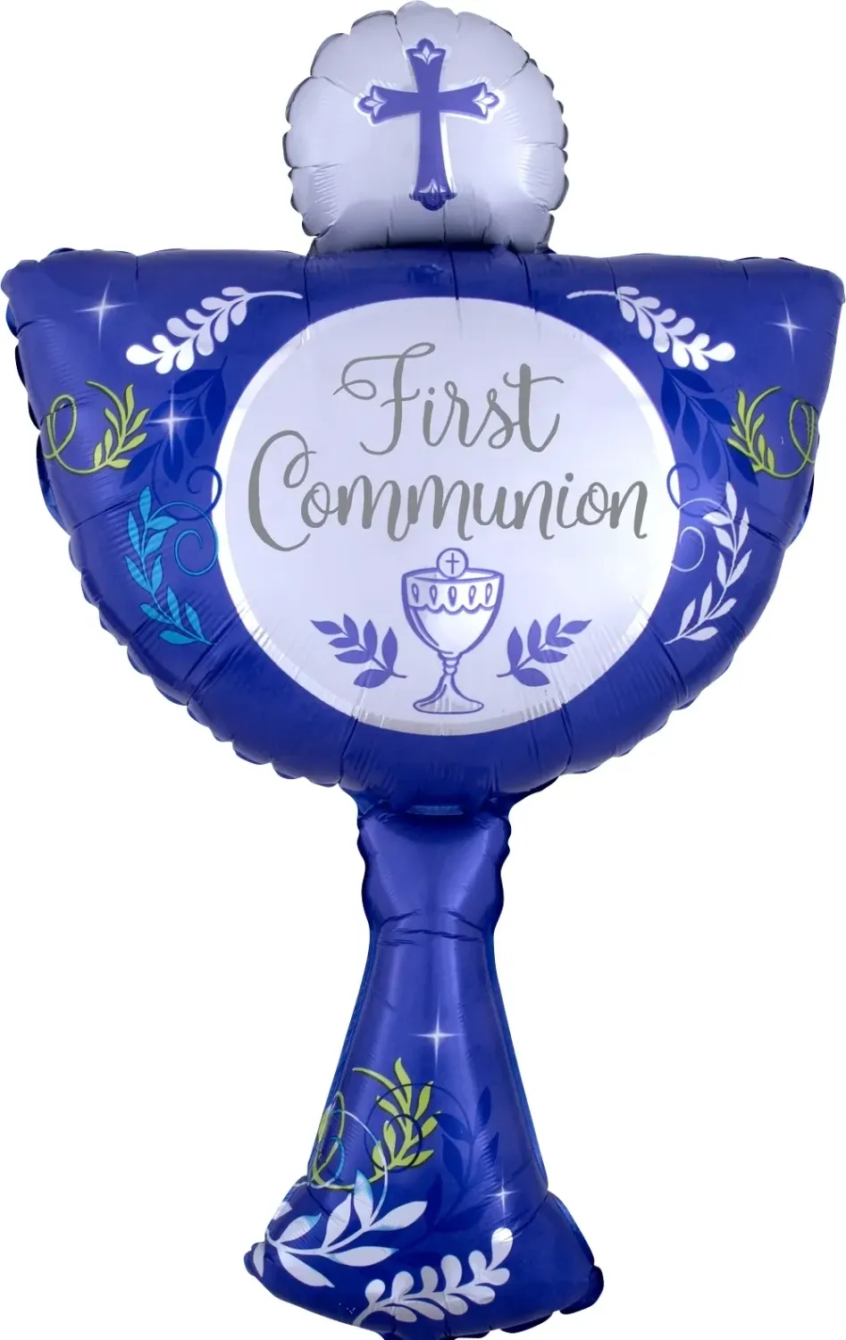 31" SuperShape First Communion Day Boy Blue Balloon