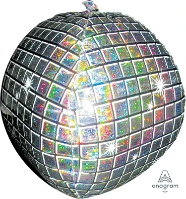 Foil Balloon Orbz Disco Ball 15in