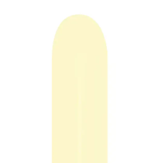 Sempertex Latex Balloons Pastel Matte Yellow 260in - 50 pieces