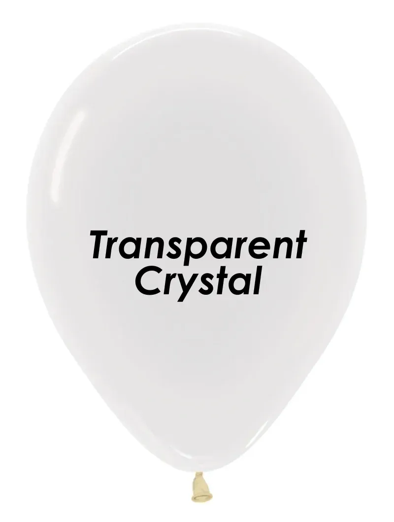 Sempertex Latex Balloons Crystal Clear 11in - 100 pieces