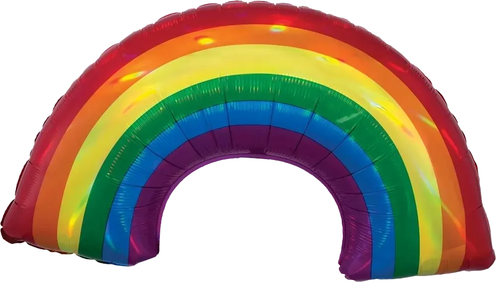 34in Iridescent Rainbow (PKG) - Holographic SuperShape Foil Balloon