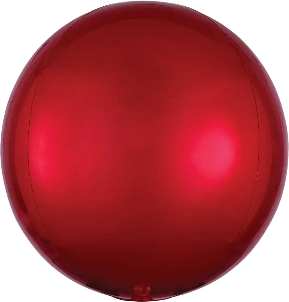 Foil Balloon Orbz Red 16in