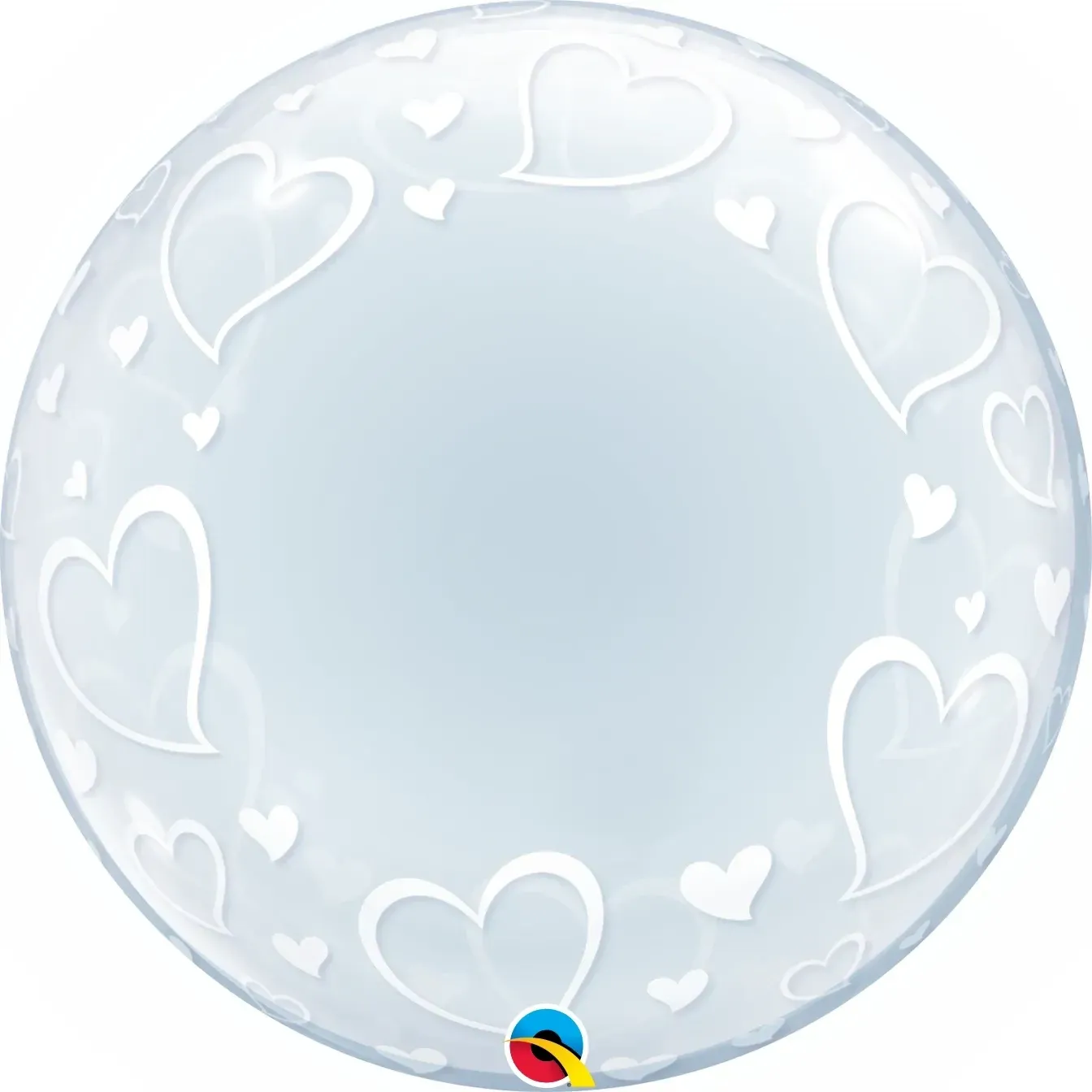Bubble Balloon Stylish Heart 24in