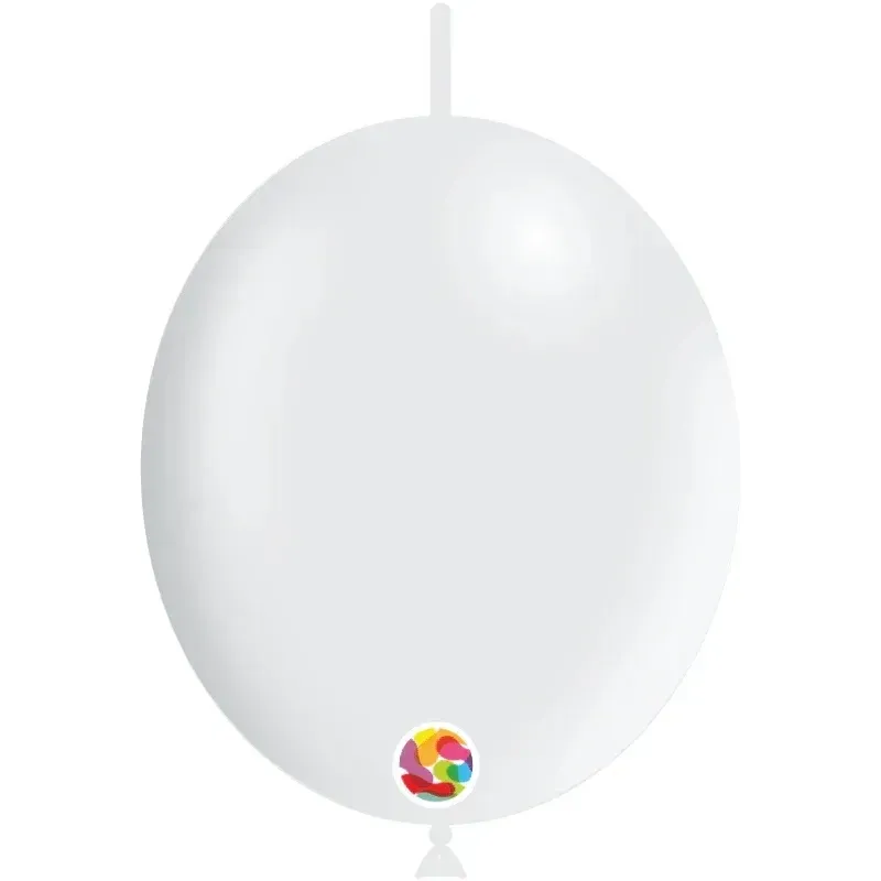 Balloonia Latex Balloons Standard White 6in - 100 pieces