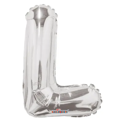 Foil Balloon Letter L Silver 14in