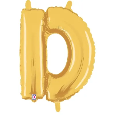 Gold Letter D 14"