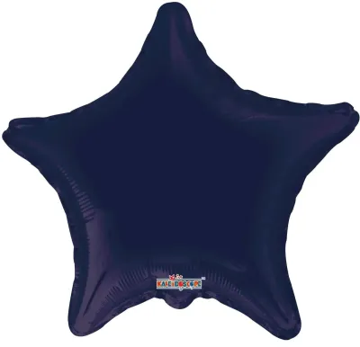 Foil Balloon Star Navy Blue 18in