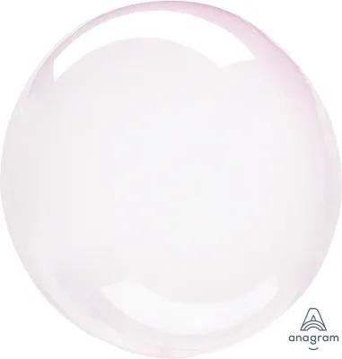 Bubble Balloon Crystal Clearz Light Pink 18in