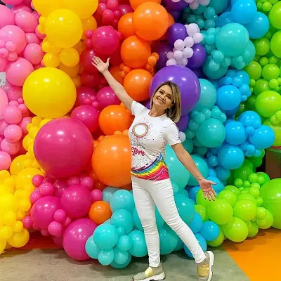 Organic 12ft x 12 ft balloon wall
