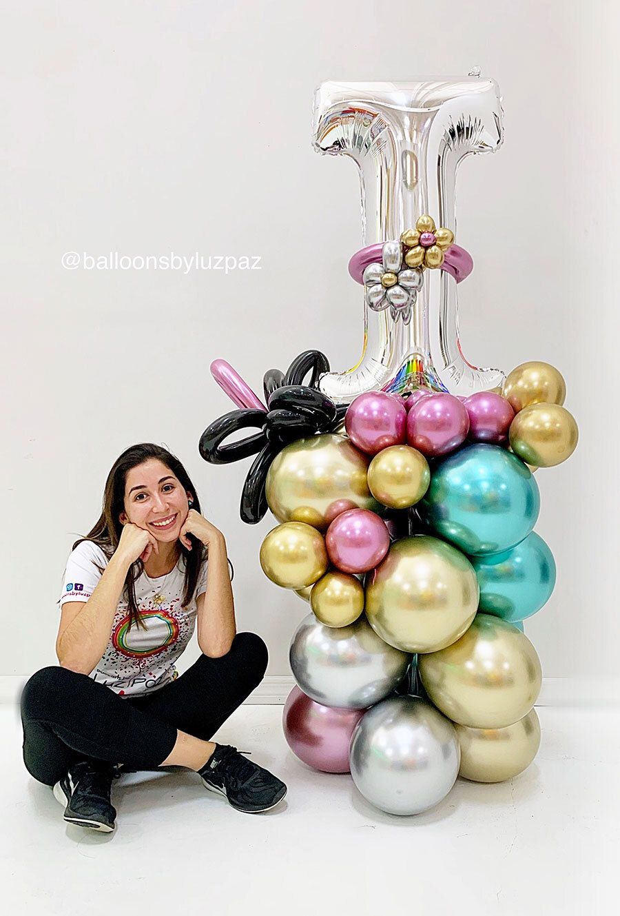 Shiny column! Balloon Bouquet