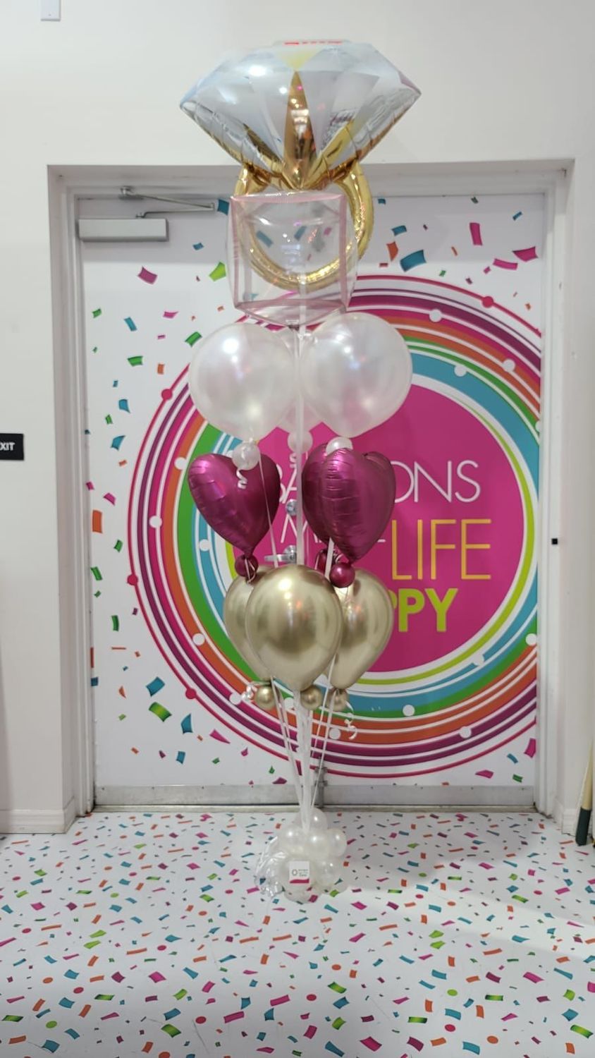 Engagement balloon bouquet