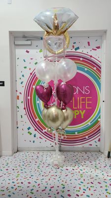 Engagement balloon bouquet