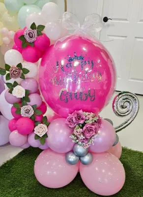 Pink Celebration Balloon Bouquet