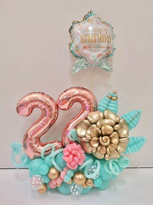 Flower devotion Balloon Bouquet