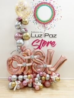OH WOW Confetti deluxe! Balloon Bouquet