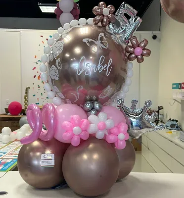 Golden Birthday Bliss Balloon Bouquet