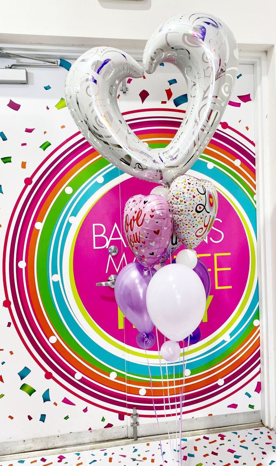 Heart simple balloon bouquet