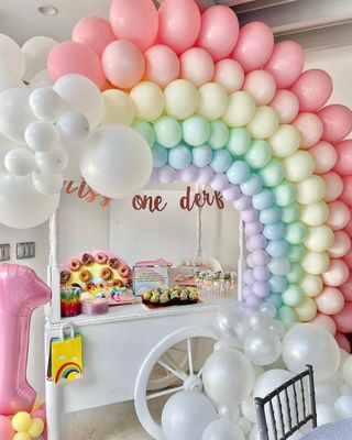 Rainbow and clouds