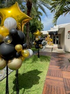 Exterior deluxe magic wand Balloon Bouquet