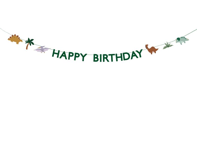 Banner Happy Birthday Dino 3m