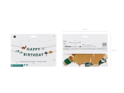 Banner Happy Birthday Dino 3m
