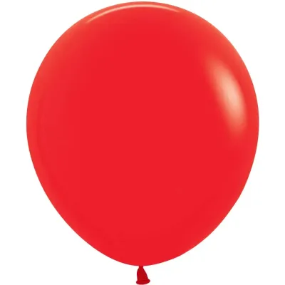 18" Sempertex Fashion Red Latex Balloons | 25 Count