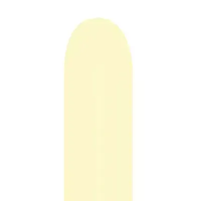 Sempertex Latex Balloons Pastel Matte Yellow 260in - 50 pieces
