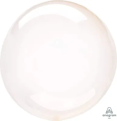 Bubble Balloon Crystal Clearz Orange 18in