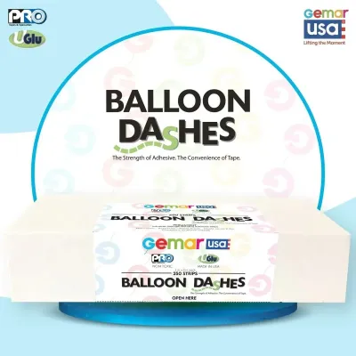 Balloon Dashes 1" X 3" (250 Strip Pieces)