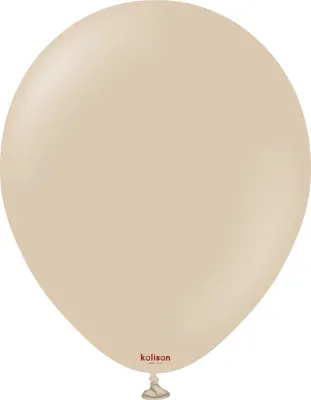 Kalisan Latex Balloons Standard Hazelnut 12in - 50 pieces