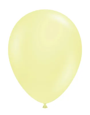 5" TUFTEX Lemonade - Pastel Yellow Latex Balloons | 50 Count
