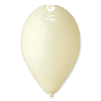 Gemar Latex Balloons Standard Ivory #059 12in - 50 pieces