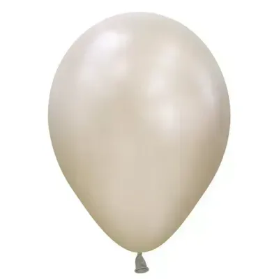 Sempertex Latex Balloons Silk Cream Pearl 5in- 100 pieces