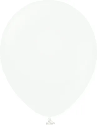 Kalisan Latex Balloons Standard White 18in - 25 pieces