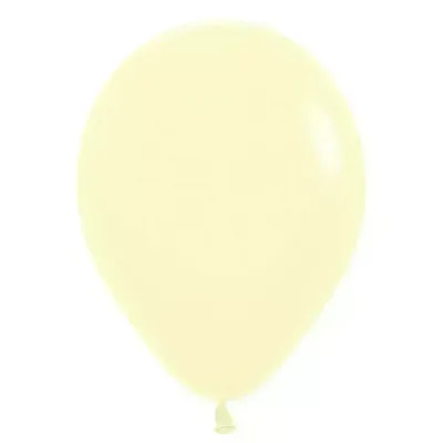 11" Sempertex Pastel Matte Yellow Latex Balloons | 100 Count