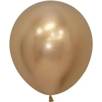 Sempertex Latex Balloons Reflex Gold 18in - 25 pieces