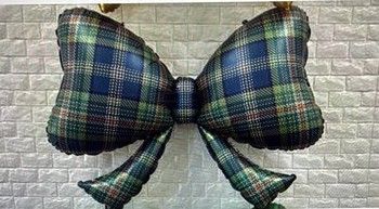 Plaid Bow Balloon 40"