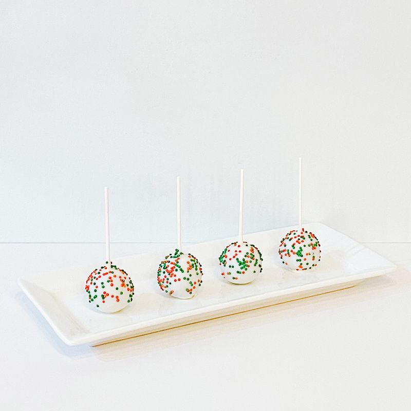 Holly Jollies (holiday cake pops)