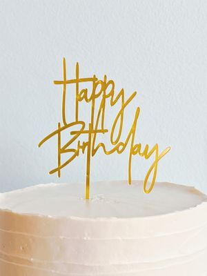 &quot;Happy Birthday&quot; Cake Topper